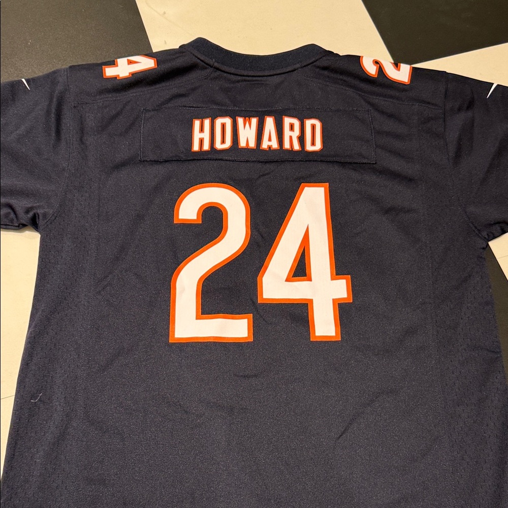 NFL Navy Jersey with Orange Accents